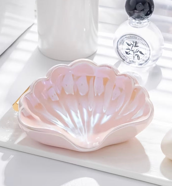 Pink Shell Soap Dish & Trinket Tray