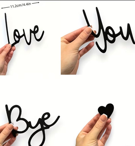 Love U Bye Wall Art - Various Colours