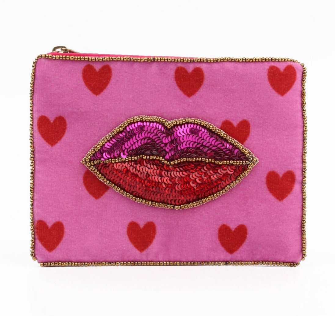 Hot Lips Make Up Pouch