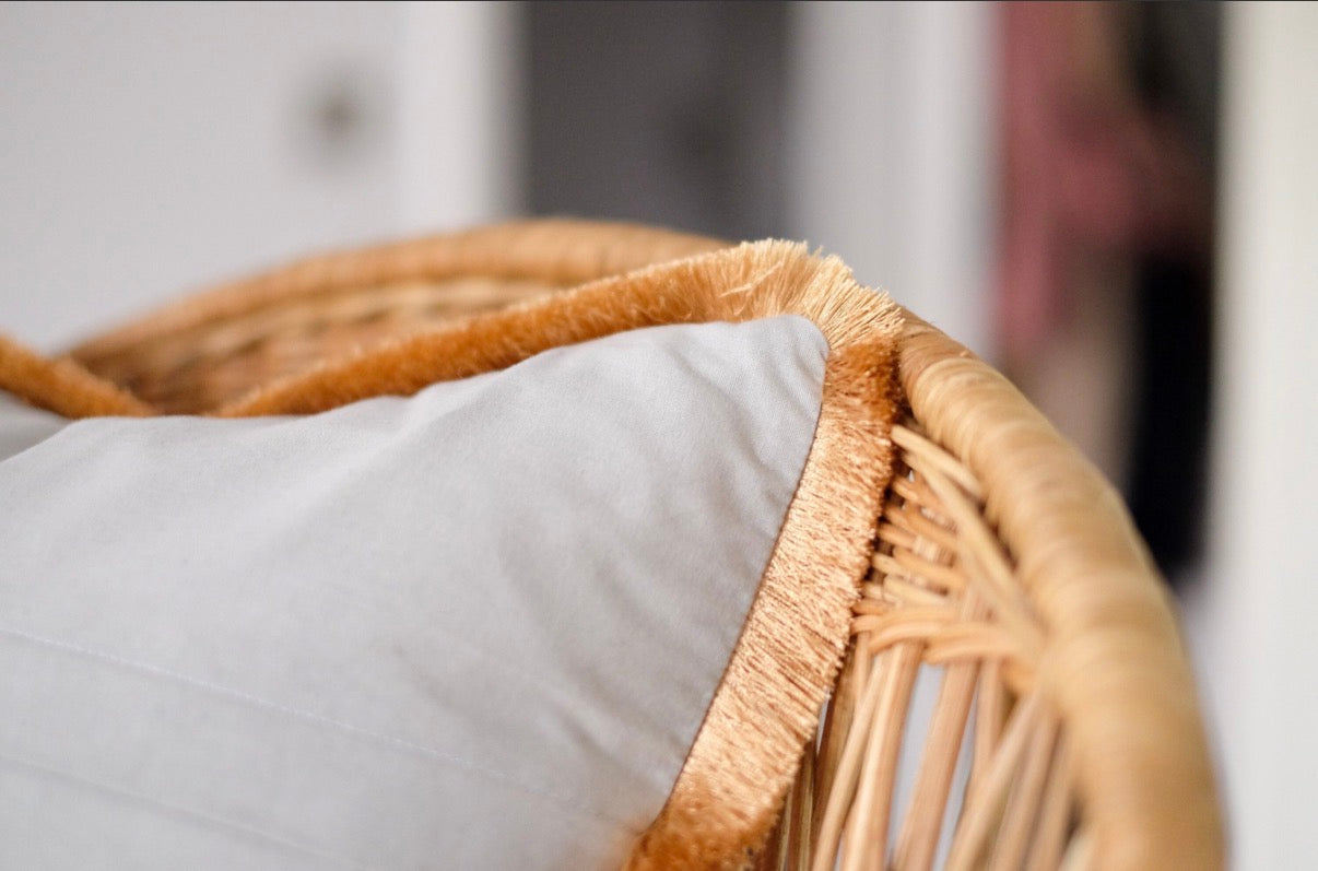 Pink Leopard Fringe Cushion