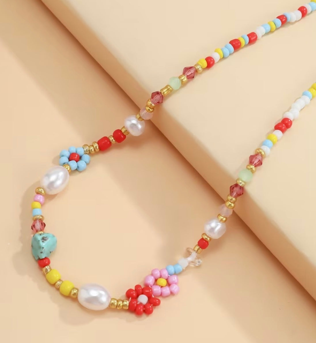 Flower Power Daisy Chain Necklace | Colourful Floral Necklace