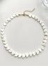 White Heart Pendant Necklace | Cute Dainty Heart Necklace