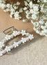 Pearl White Floral Hair Claw