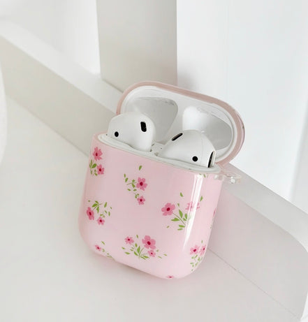 Pink Cherry Blossom AirPods Charging Case (Gen 1 & 2)
