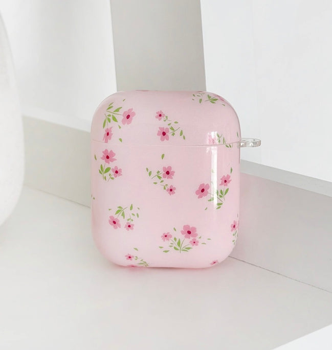 Pink Cherry Blossom AirPods Charging Case (Gen 1 & 2)