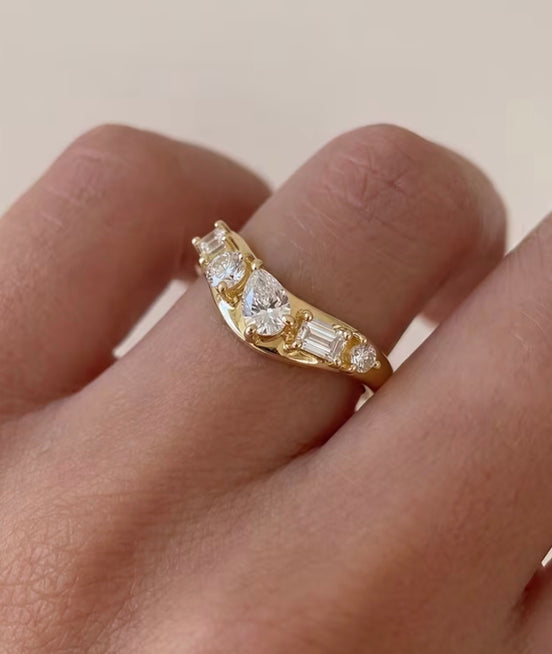 Gold Luxe Stone Ring