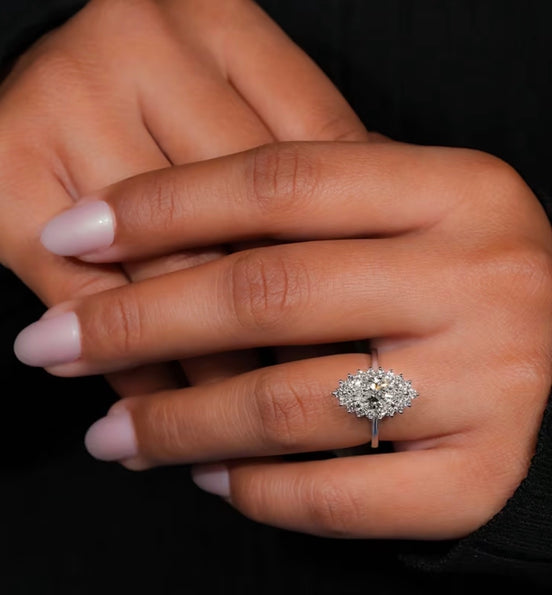 Rose Flower Ring | Dainty Floral Gold Ring