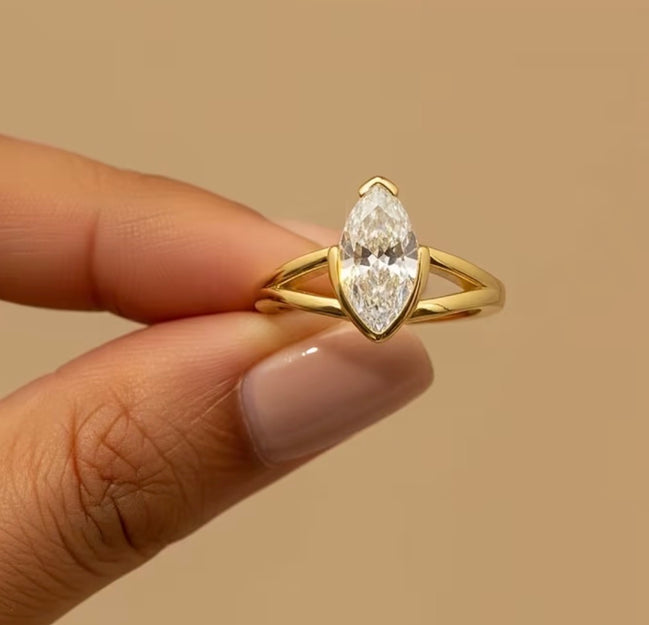 Art Deco Statement Ring | Vintage Style Gold Ring