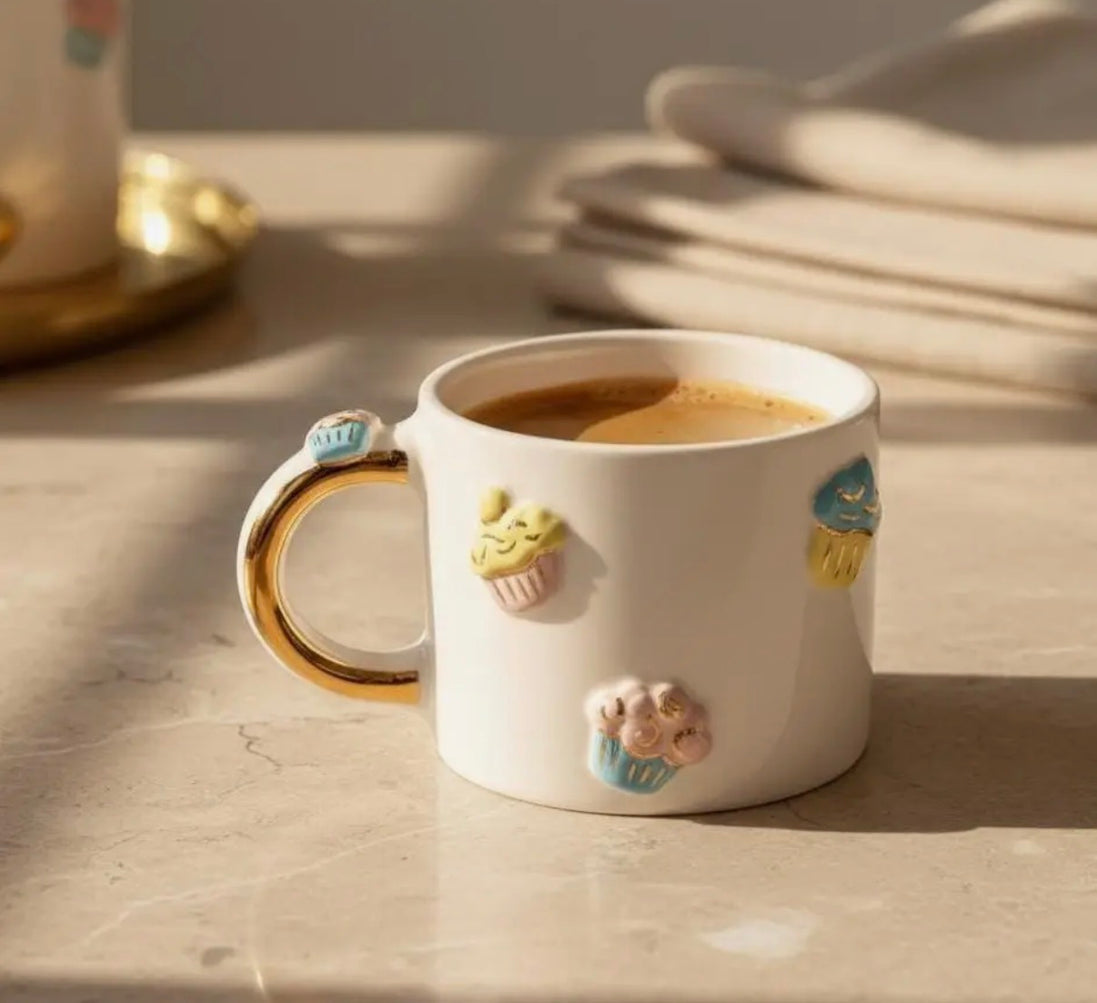 Hand Painted Cupcake Mug 🧁 SOLD OUT