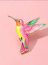 Hummingbird Enamel Pin Brooch | Colourful Bird Lapel Pin