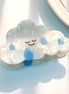 Cloud Shape Hair Claw Clip | White & Blue Cute Hair Accessory