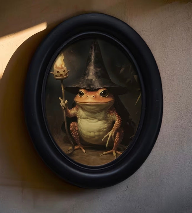 Tilly the Toad Wall Art | Black Framed Magical Wall Art