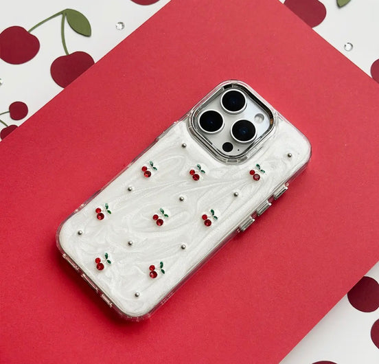 Pearlescent Cherry iPhone Case | Fits iPhone 13, 13 Pro, 13 Pro Max, 14, 14 Pro Max