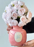 Hand Painted 'Mon Cheri' Pink Ceramic Vase