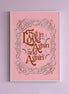 Fall in Love Again and Again Wall Art Print – Pink & Purple