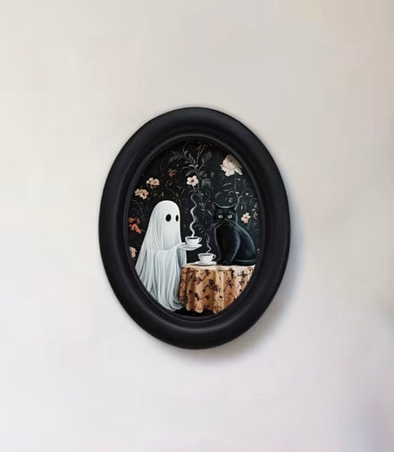 Ghost with Coffee Wall Art