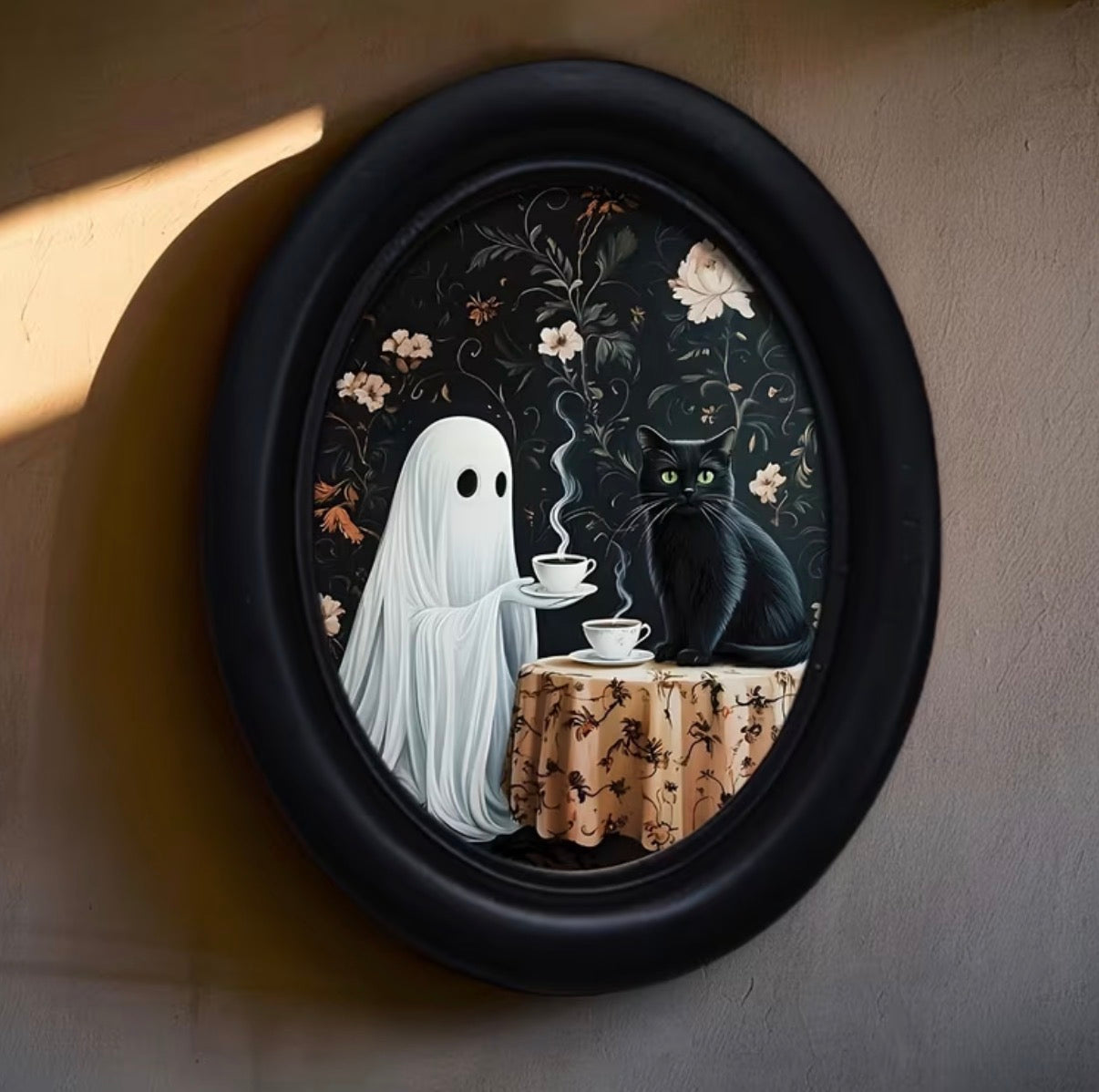 Ghost with Coffee Wall Art