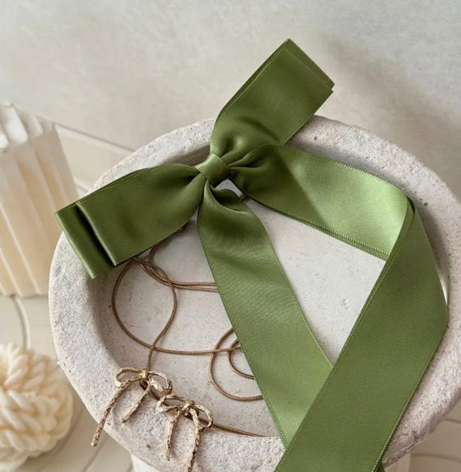 Green Satin Ribbon