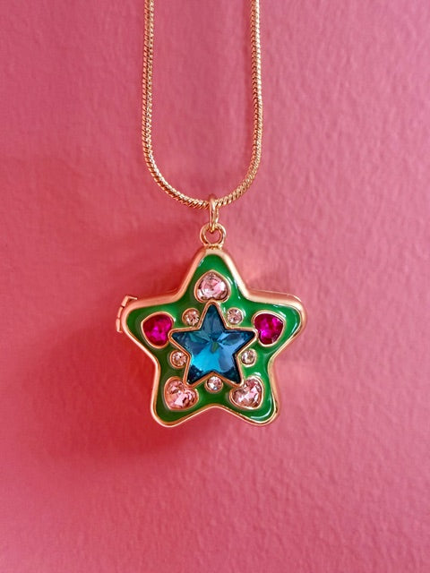 Emerald Stardust Charm