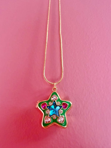 Emerald Stardust Charm
