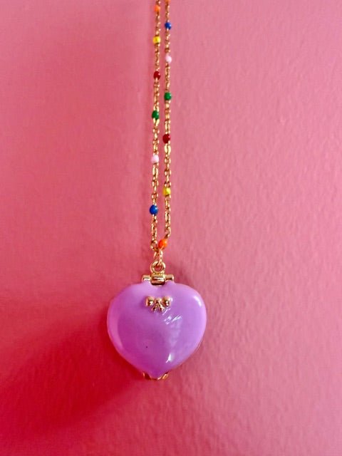 🎀✨ Polly Pocket Sprinkle Necklace 🌈🍬