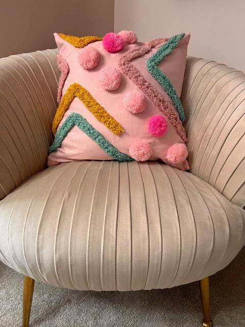 Pom Pom cushion cover